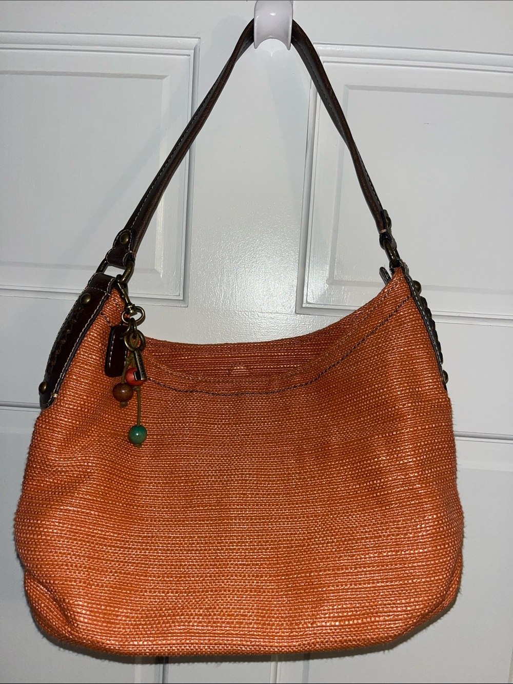 Fossil Slouchy Woven Hobo Shoulder Bag